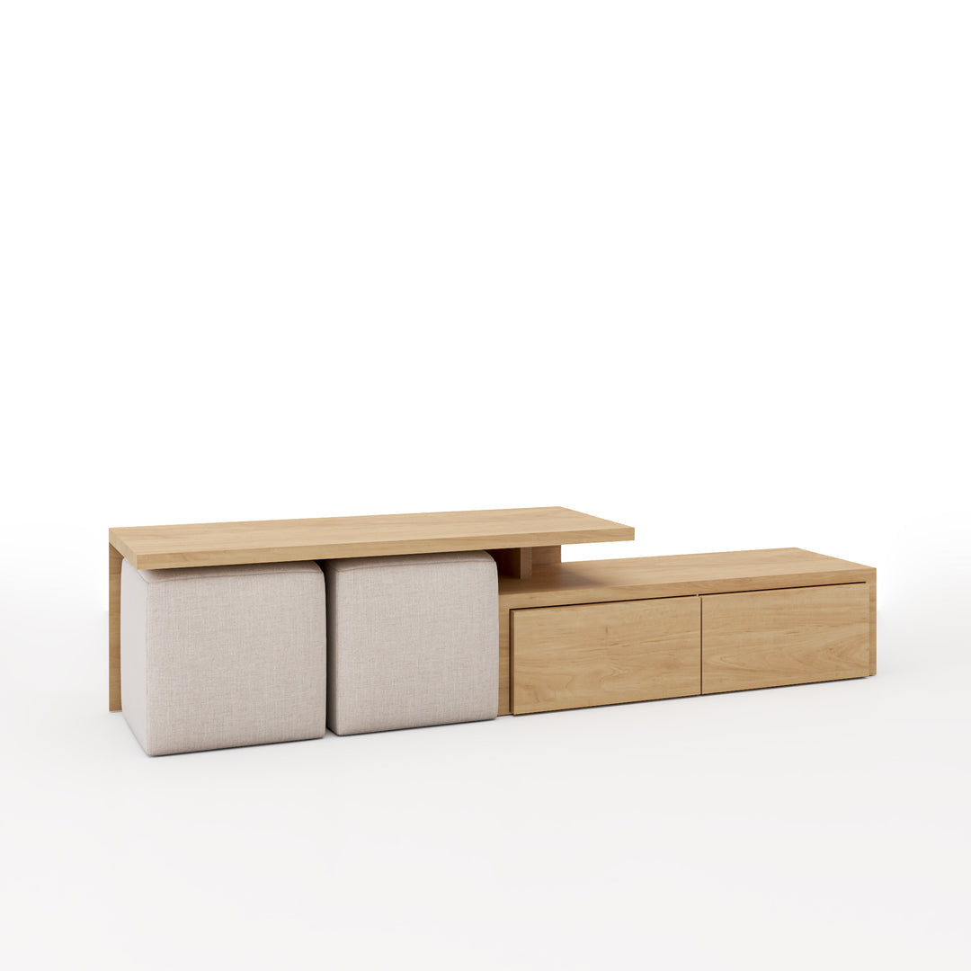 Double Deck TV Unit